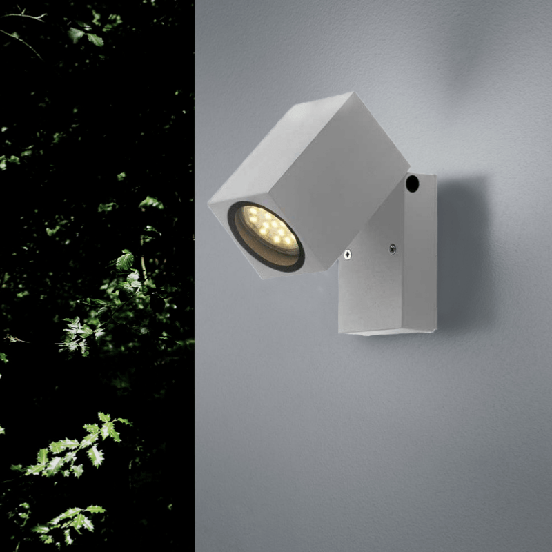 Applique Murale LED Gris IP44 Orientable pour Ampoule GU10