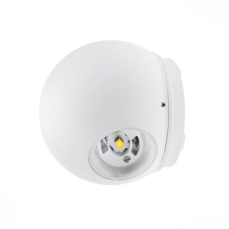 Applique Murale Design LED Double Faisceau IP54 6W Blanc