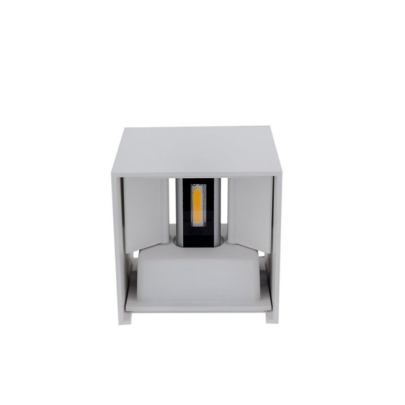 Applique Murale Design LED 12W IP54 Carré Blanc