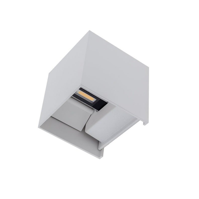 Applique Murale Design LED 12W IP54 Carré Blanc