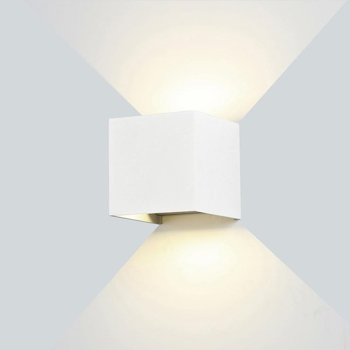 Applique Murale Design LED 6W IP54 Carré Blanc