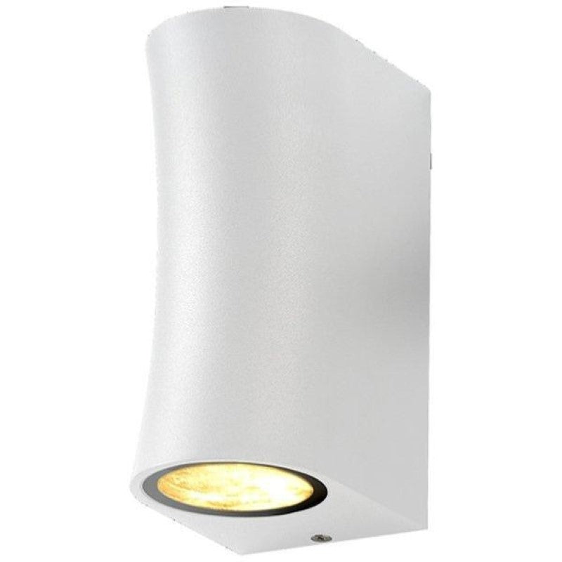 Applique Murale LED Blanc IP44 pour 2 Ampoules GU10