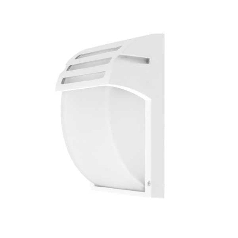 Weiße LED-Wandleuchte IP44 für E27-Glühbirne