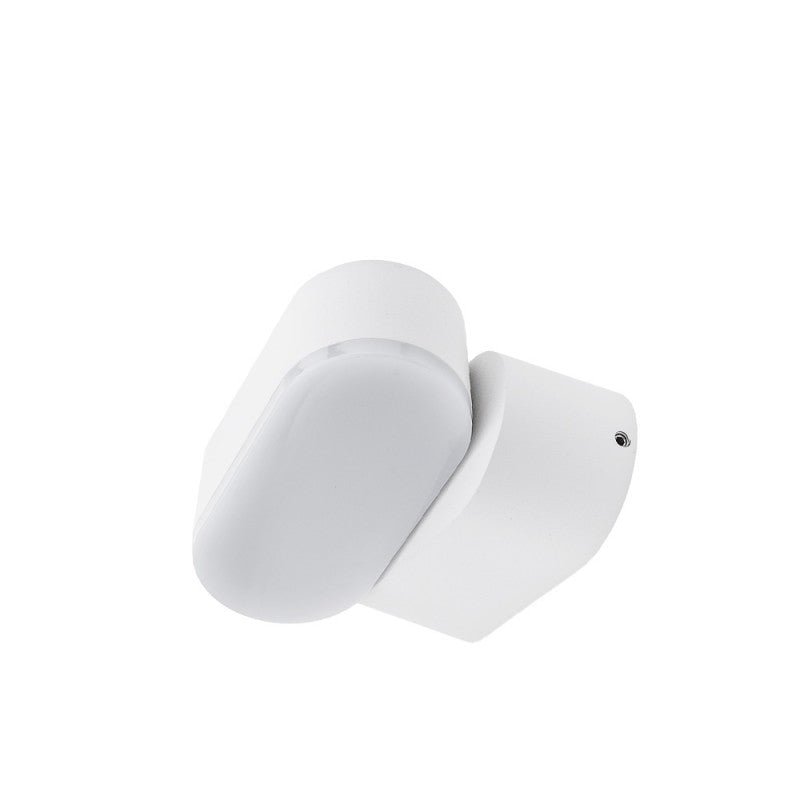 Applique Murale LED 6W IP54 Orientable Ovale Blanc