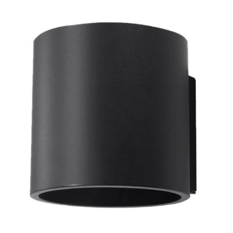 Applique Murale Cylindre Noir pour Ampoule G9