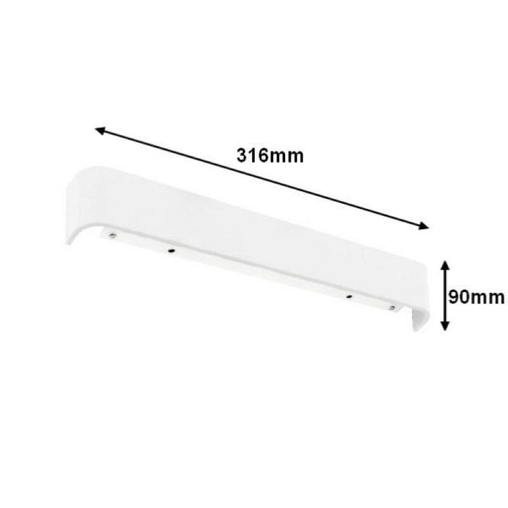 Applique Murale Design Allongée Intérieure LED 12W Blanc