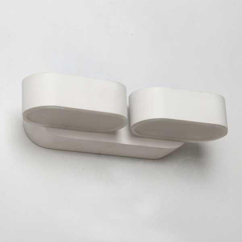 Applique Murale LED 2x6W IP54 Orientable Blanc