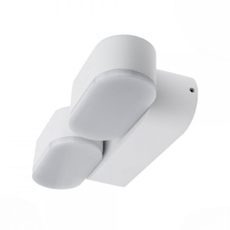 Applique Murale LED 2x6W IP54 Orientable Blanc