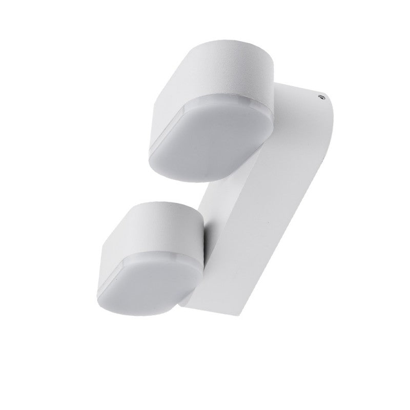Applique Murale LED 2x6W IP54 Orientable Blanc
