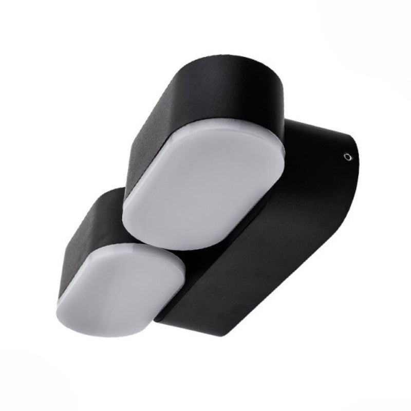 Applique Murale LED 2x6W IP54 Orientable Noir