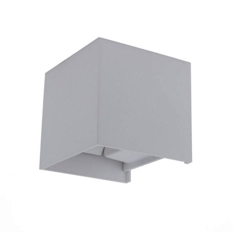 Applique Murale Design LED 12W IP54 Carré Gris