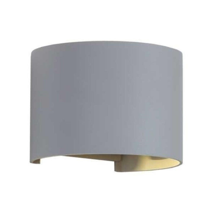Applique Murale LED 6W IP54 Forme Arrondie Gris