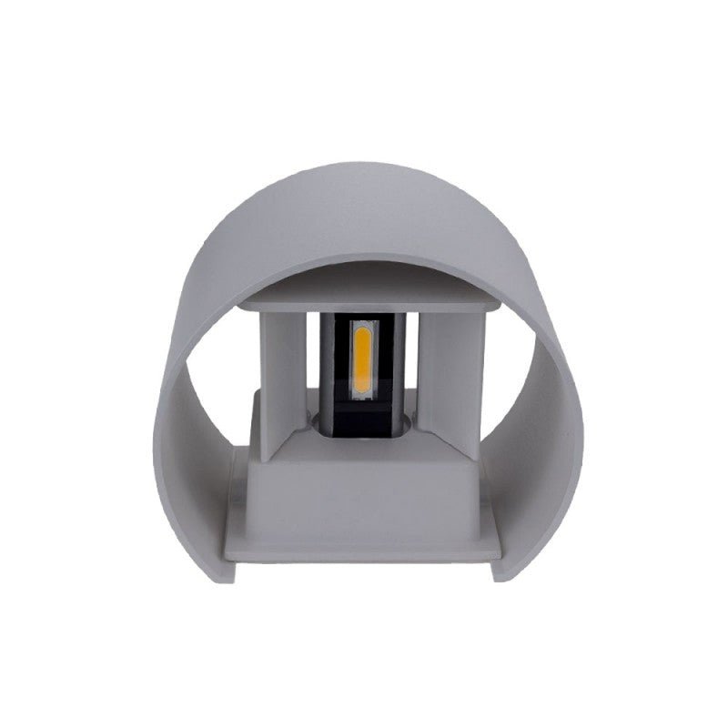 Applique Murale LED 6W IP54 Forme Arrondie Gris