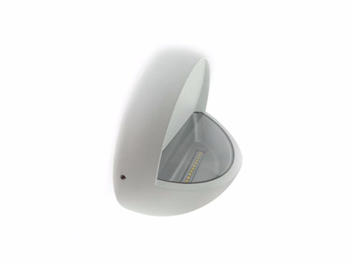 LED wall light 7W ip44 oval white