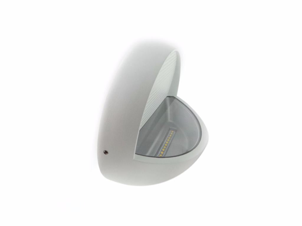 LED-Wandleuchte 7W IP44 Oval WEISS