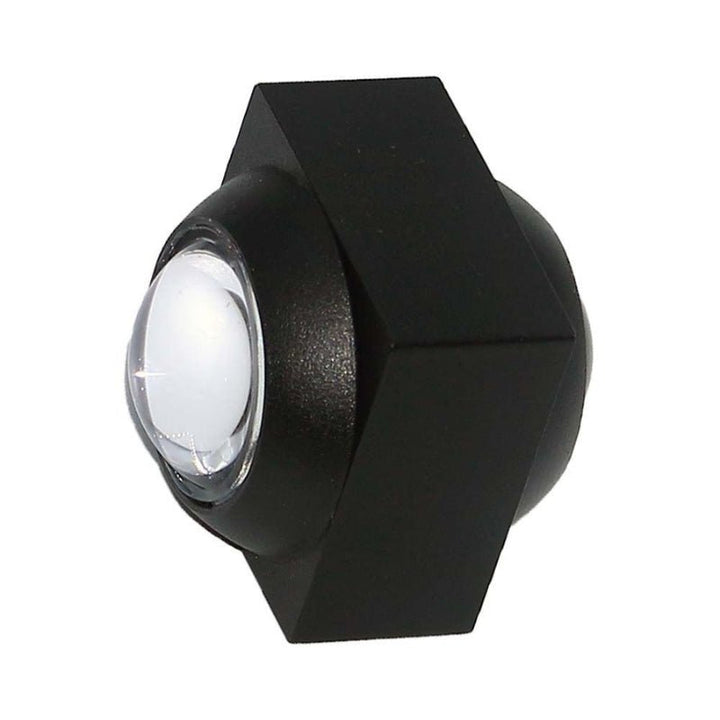 Applique Murale Led COB Double Faisceaux Corps Noir