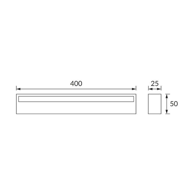 Applique Murale LED SMD 9W IP44 Gris