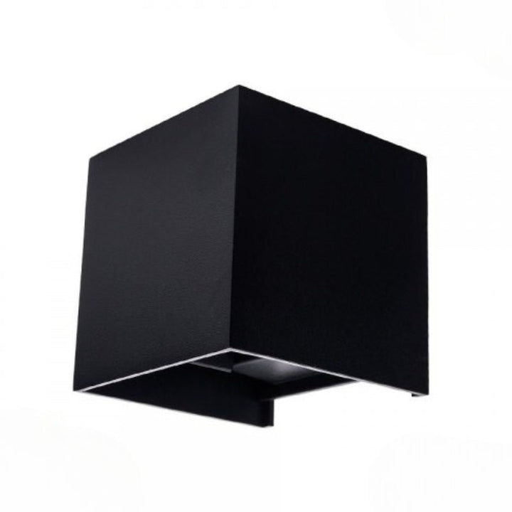 Applique Murale Design LED 12W IP54 Carré Noir