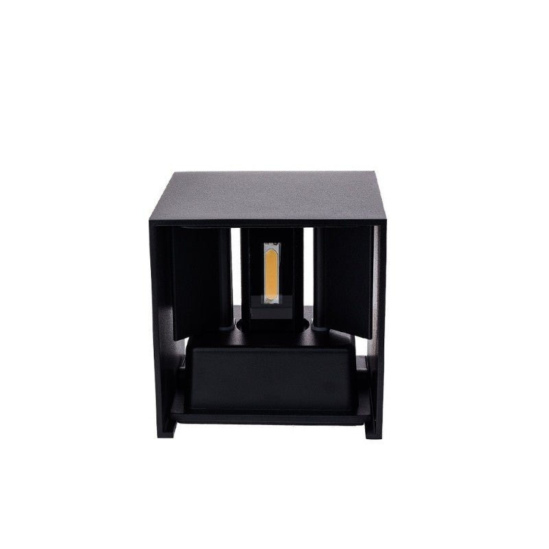 Applique Murale Design LED 6W IP54 Carré Noir