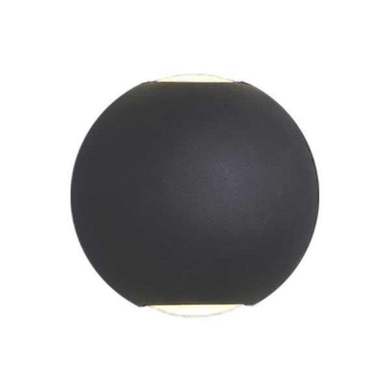 Applique Murale Design LED Double Faisceau IP54 6W Noir