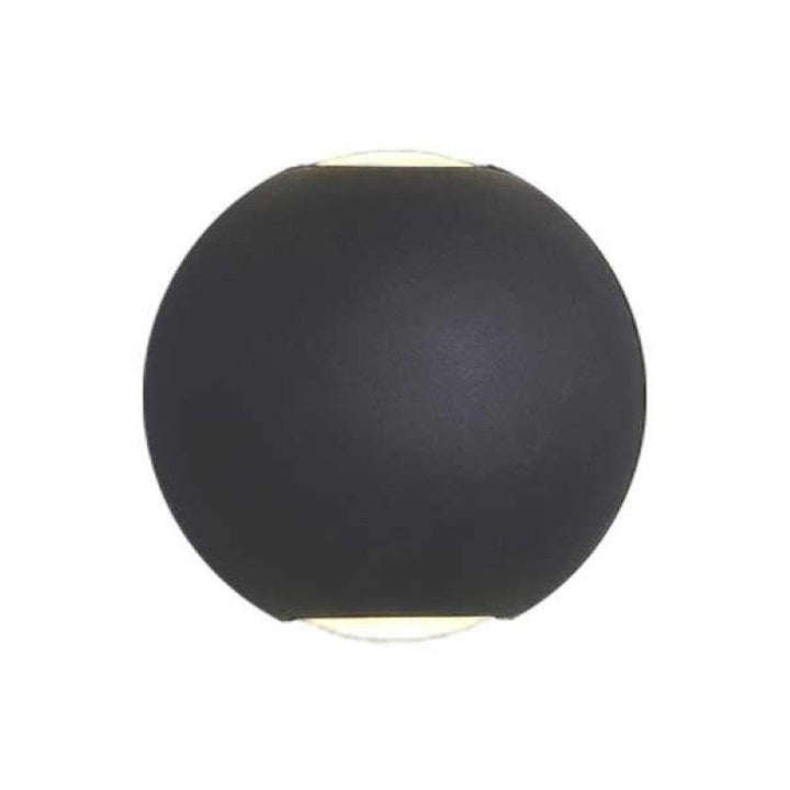 Applique Murale Design LED Double Faisceau IP54 6W Noir