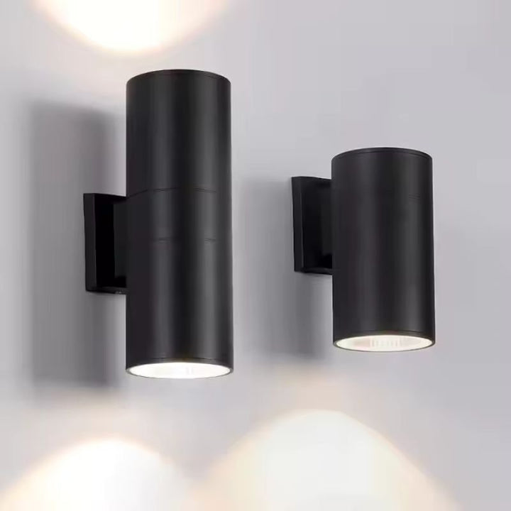 Applique Murale Noire IP65 Double Faisceau GU10 (Pack de 10)