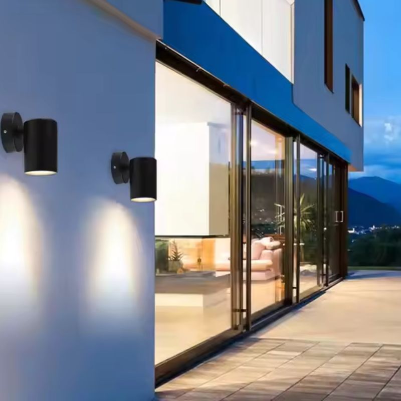 Applique murale LED Noire IP65 GU10 (Pack de 10)