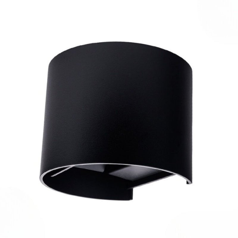 Applique Murale LED 6W IP54 Forme Arrondie Noir