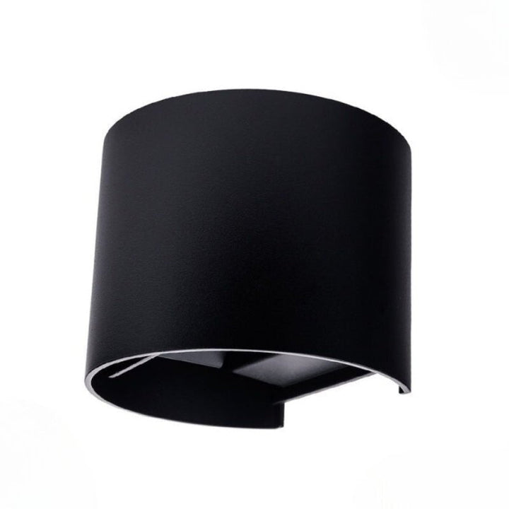 Applique Murale LED 6W IP54 Forme Arrondie Noir