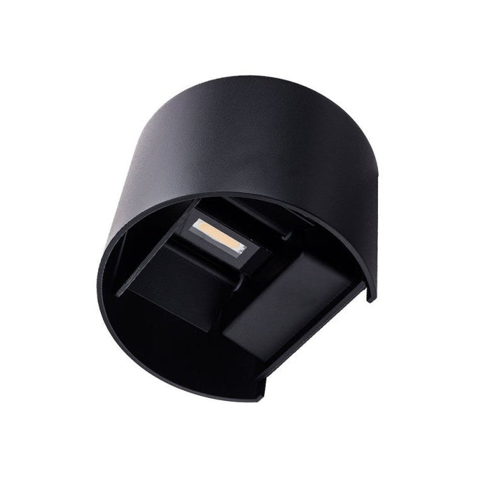 Applique Murale LED 6W IP54 Forme Arrondie Noir