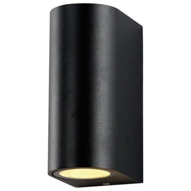 Applique Murale LED Noir IP44 Double Faisceau GU10