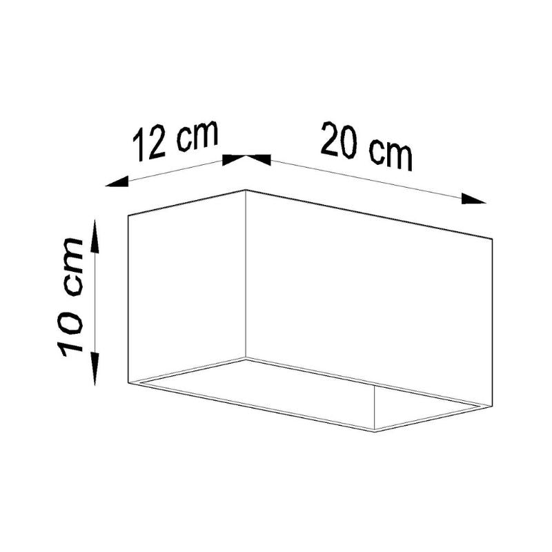 Applique Murale Rectangulaire pour 2 Ampoules G9