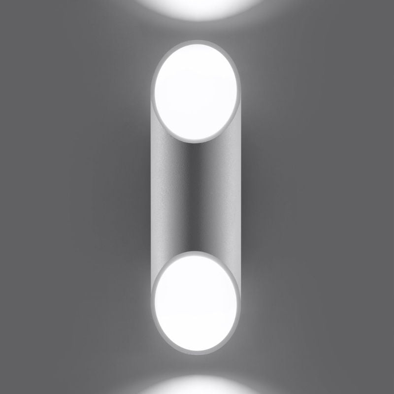 Cylindrical tube wall light for g9 bulb