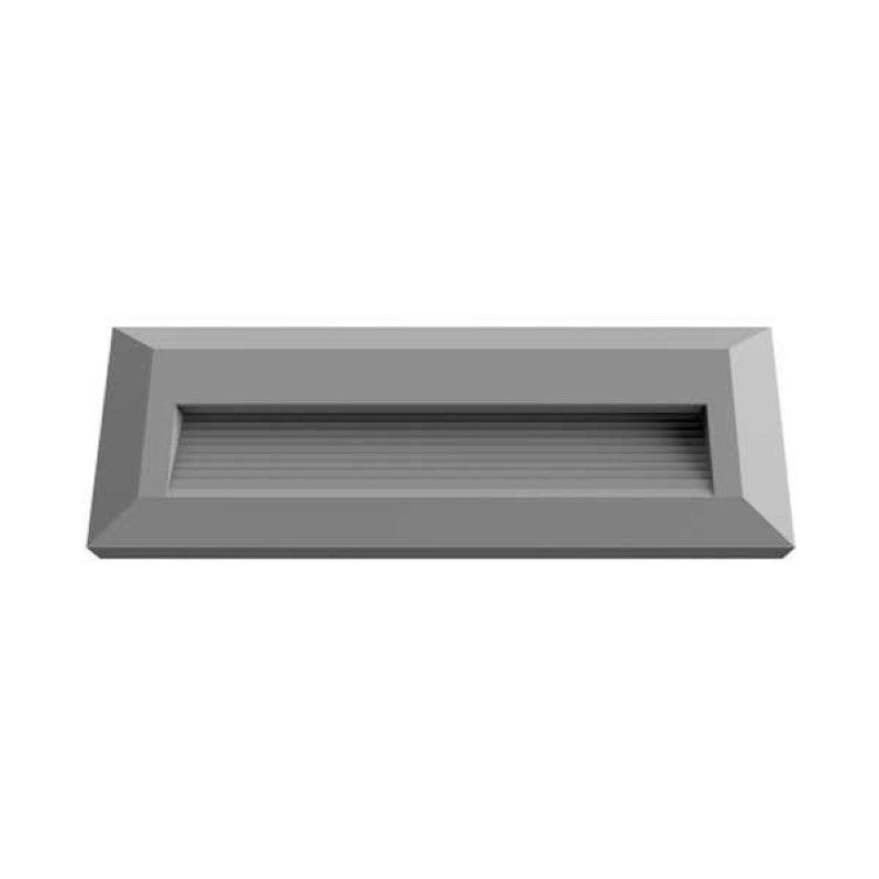 Balise LED en Saillie Rectangle 3W 220V 65° Gris IP65 pour Escaliers