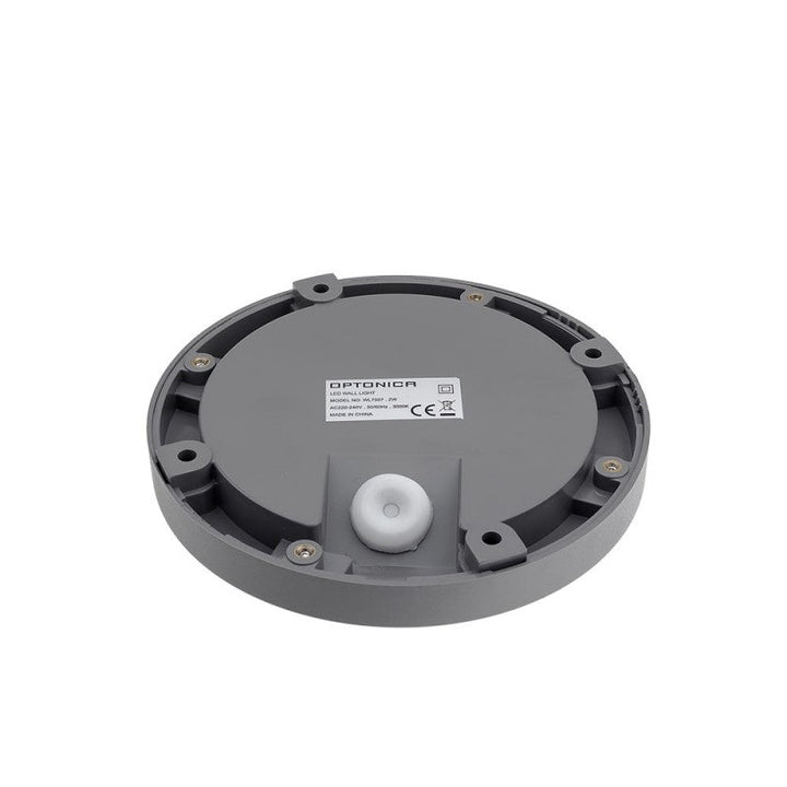 Balise LED Saillie Ronde 2W 220V 55° Gris IP65 pour Escalier