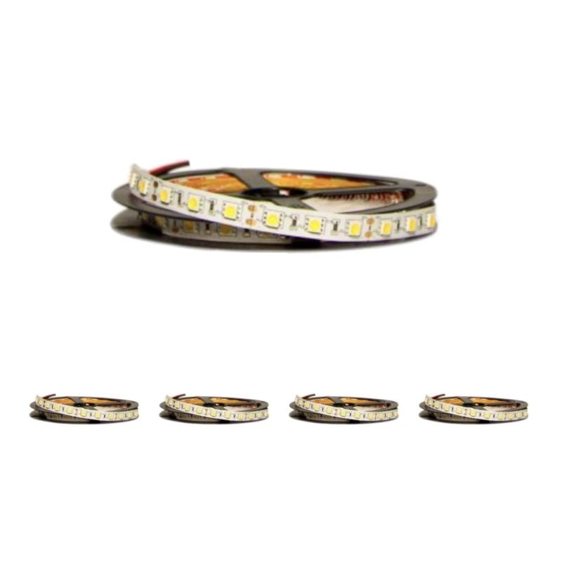 Bandeau LED 12V 5M 5050 60LED/m (Pack de 5)