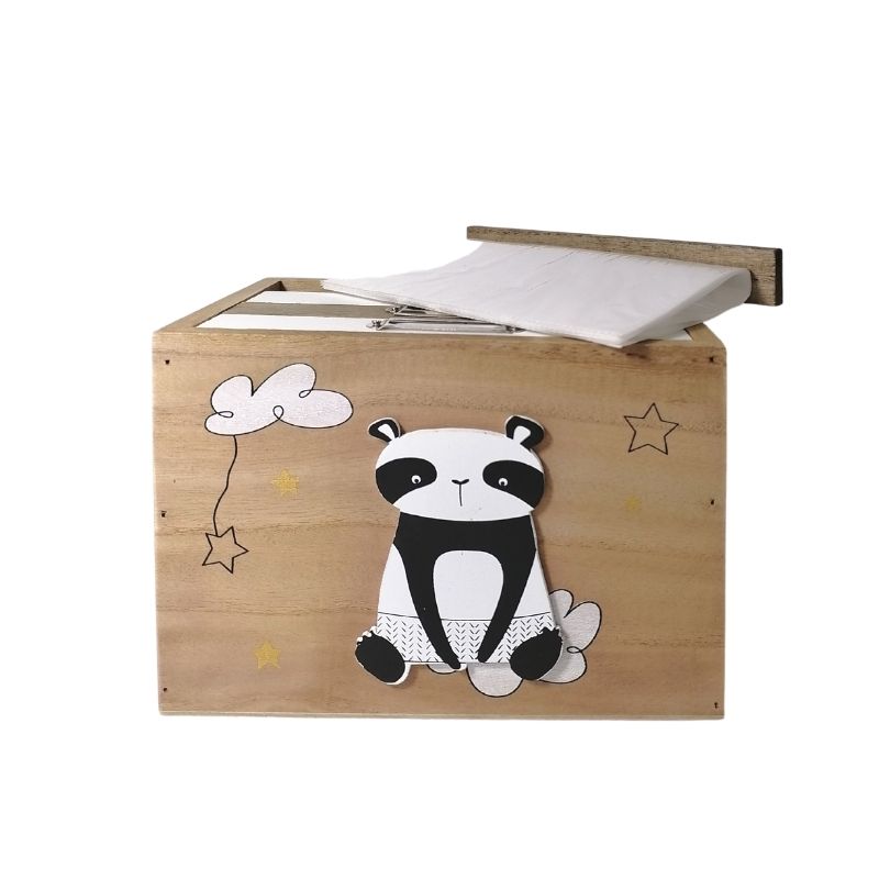 Boîte à photo Panda avec 4 albums 10 x 15 cm