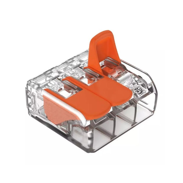 Borne de raccordement à levier 3 entrées (Pack de 20)