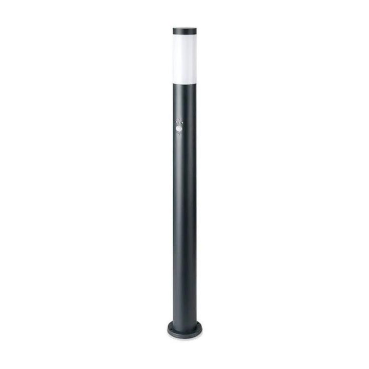 Edelstahl-Gartenpoller mit Detektor 110 cm für E27-IP44-Glühbirne