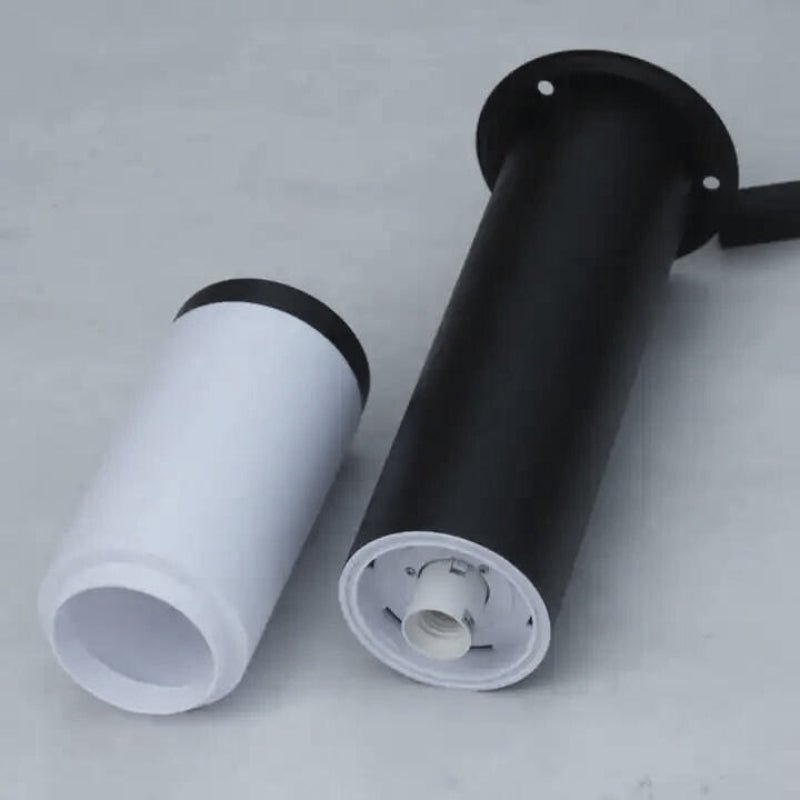 Borne Extérieure 100cm 220V Noir IP65 pour Ampoule E27 - Pack de 6