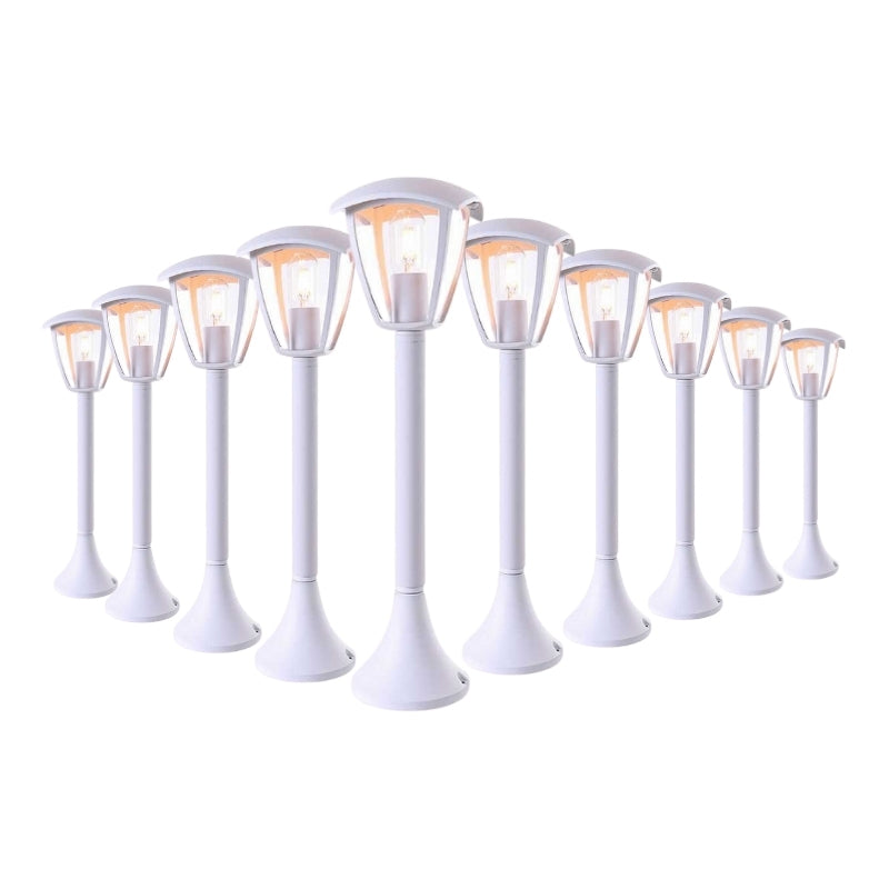 90 cm WEISSE LED-Außenklemme für E27-Glühbirne (10er-Pack)