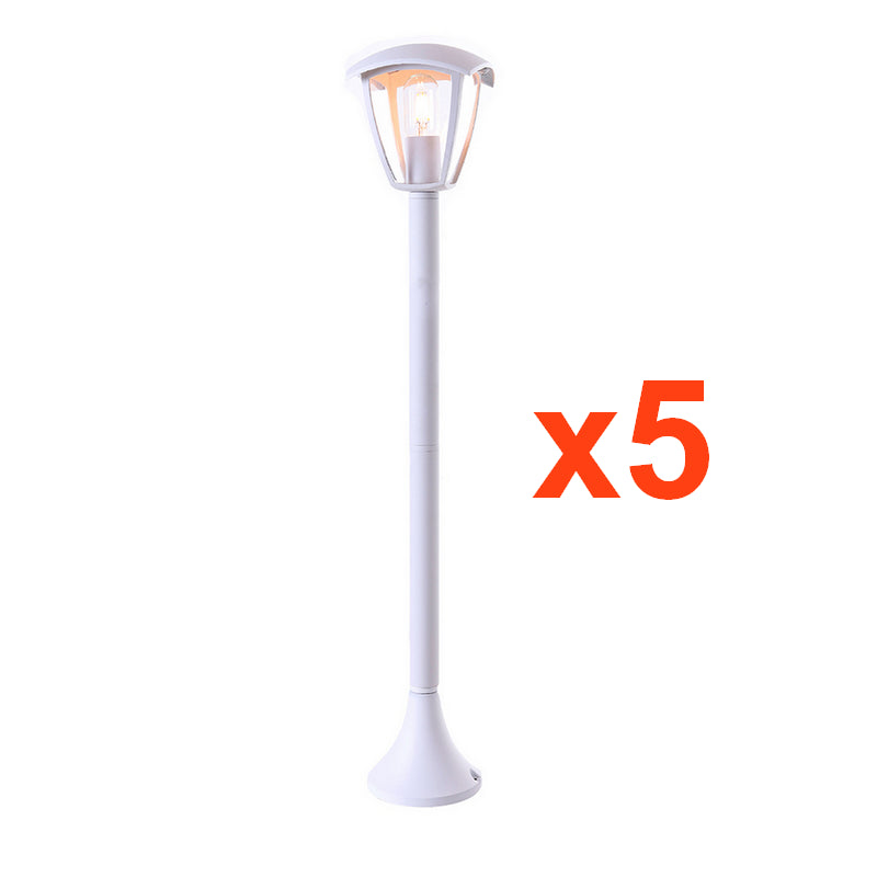 90 cm witte exterieur LED -terminal voor E27 -lamp (pakket van 10)