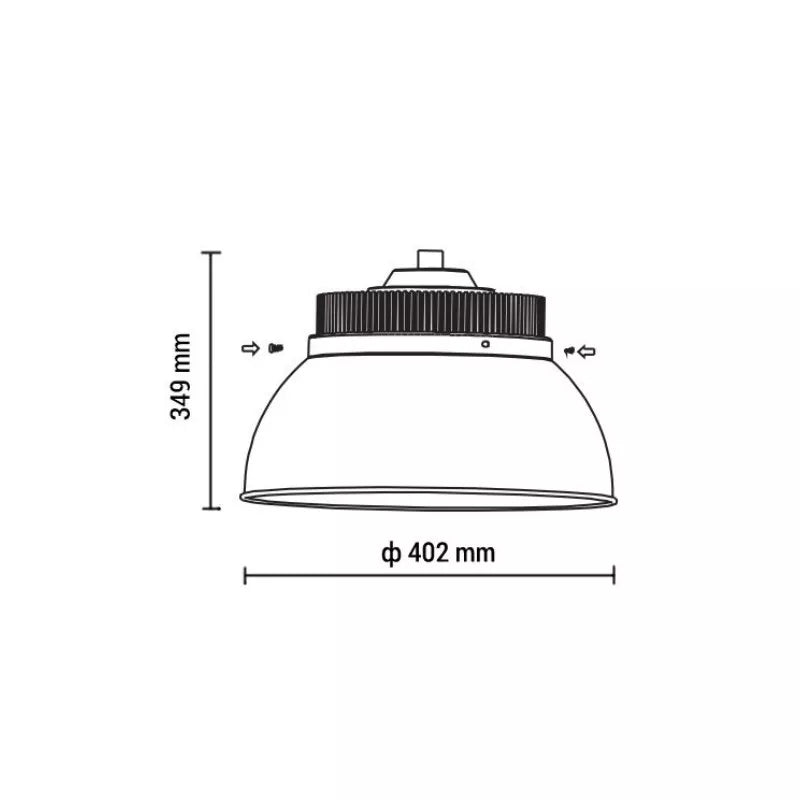 Cloche industrielle High Bay LED 100W