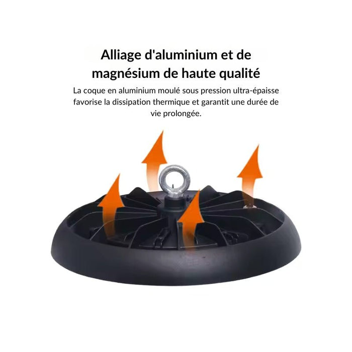 Cloche LED Lampe Industrielle 100W IP65 CCT - 3000K/4000K/6000K