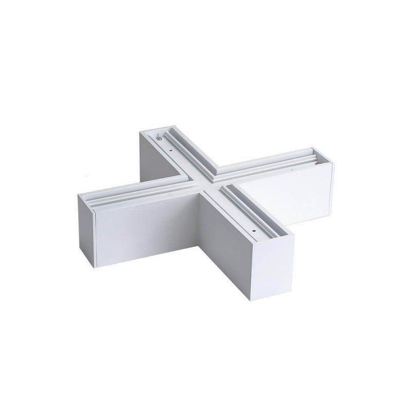 Connecteur 15W pour Luminaire Suspendu Interconnectable en X Blanc