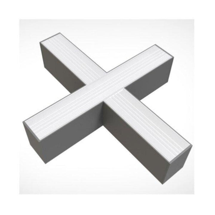 Connecteur 15W pour Luminaire Suspendu Interconnectable en X Gris
