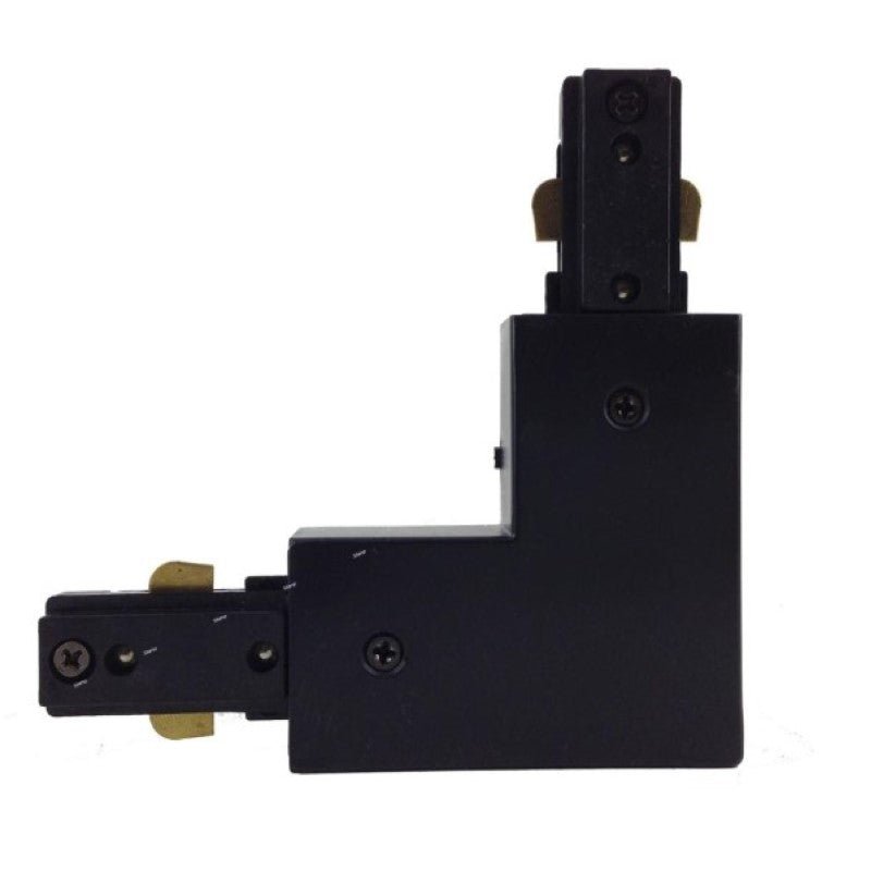Connecteur Angulaire 90° Rail Monophasé Noir