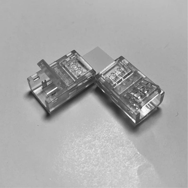 Conector angular para fita LED COB de 8 mm
