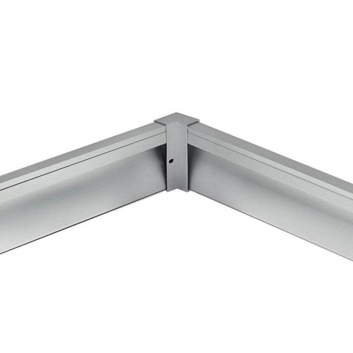 Connecteur d'Angle pour Profilé Aluminium Plinthe Couleur Argenté