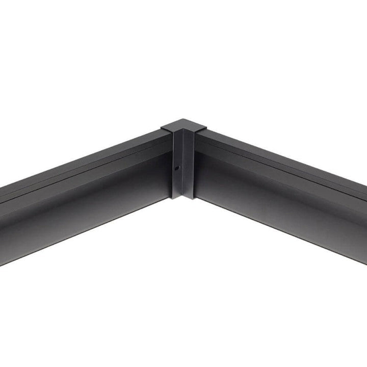 Connecteur d'Angle pour Profilé Aluminium Plinthe Couleur Noir